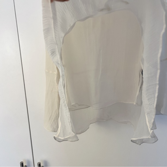 The Kooples 100% Silk Blouse White Women Size M - Picture 4 of 9